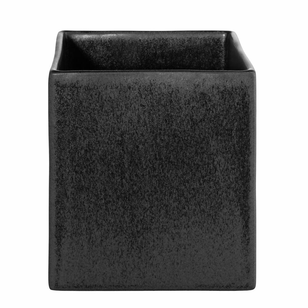 ASA Selection Übertopf Black Iron, Blumentopf, Steingut, Schwarz matt, 10 x 10 cm, 4601174