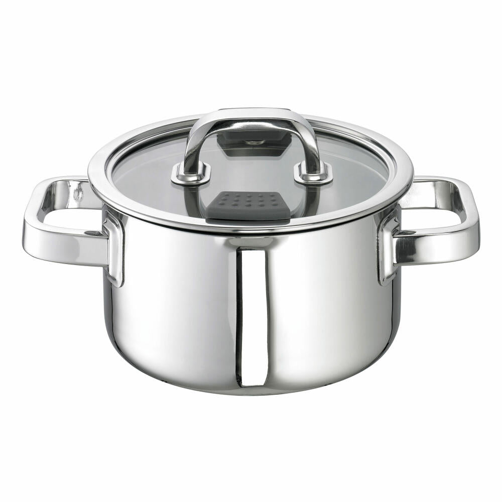 Schulte-Ufer Rio i meat pot with lid, cooking pot, pot, stainless steel, 16 cm, 6916-16 i