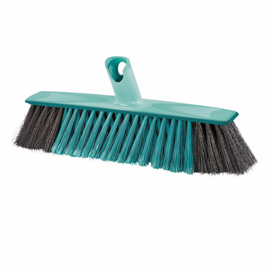 Leifheit Allround Broom Xtra Clean 30 cm, plastic bristles, indoor broom, hand brush, mint green, 45032