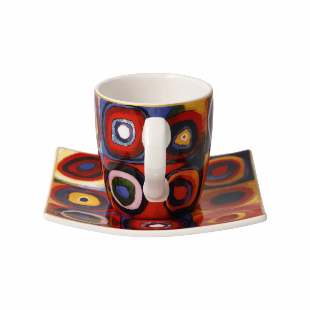 Goebel Espressotasse Wassily Kandinsky - Quadrate, Fine Bone China, Bunt, 0.1 L, 67062151
