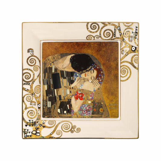 Goebel Schale Gustav Klimt - Der Kuss, New Bone China, Bunt, 30 cm, 67062511