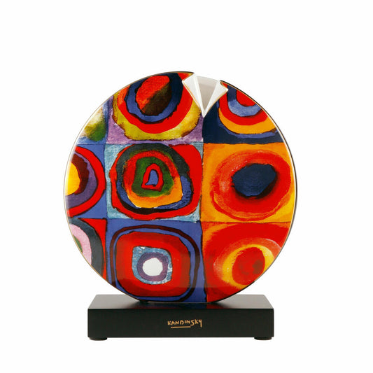 Goebel Vase Wassily Kandinsky - Quadrate / Farbstudie, Porzellan, Bunt, 22.5 cm, 67062091