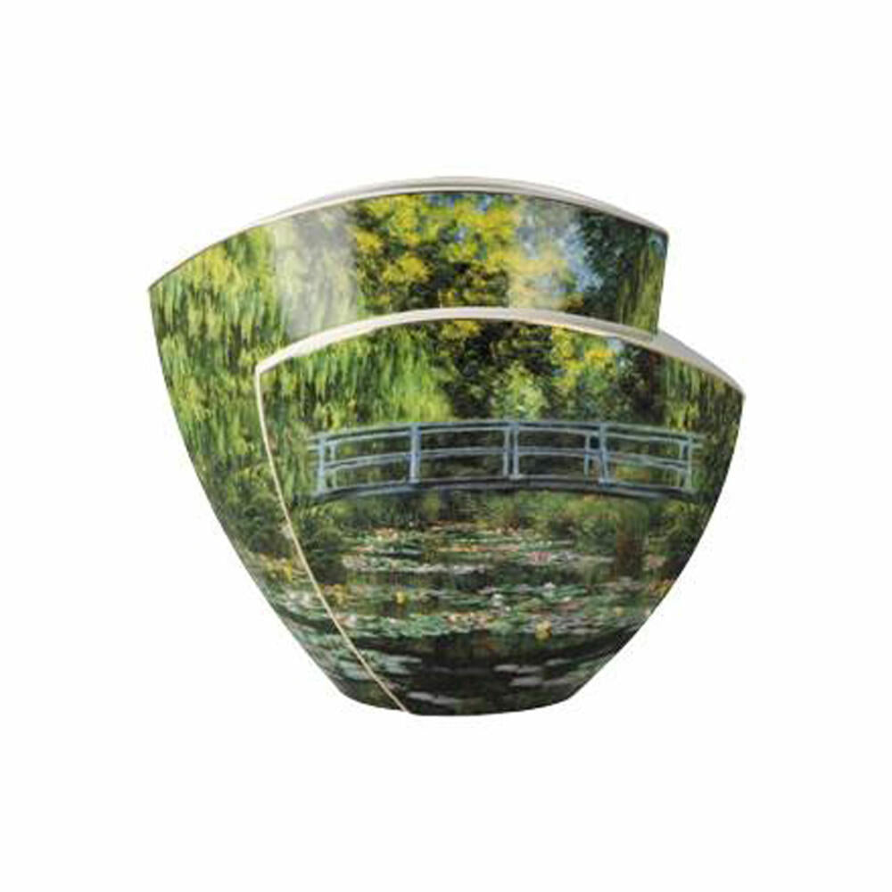 Goebel Vase Monet - Japanische Brücke, Blumenvase, Dekovase, Porzellan, H 20 cm, 67063141