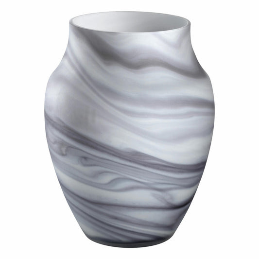 Leonardo Vase Poesia Marmoroptik, Blumenvase, Dekovase, Glasvase, Kalk-Natron Glas, H 22.5 cm, 076436
