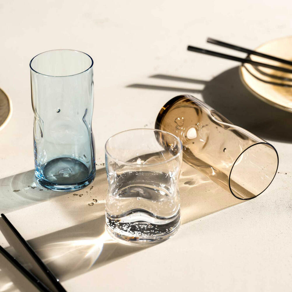 Leonardo drinking glass Vesuvio, drinking cup, soda-lime glass, brown, 330 ml, 077377