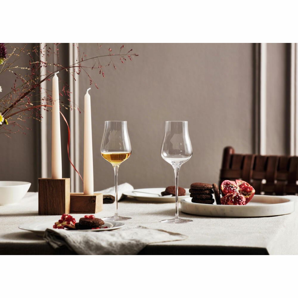 Leonardo Grappa glass Brunelli, shot glass for grappa, crystal glass, clear, 210 ml, 066413