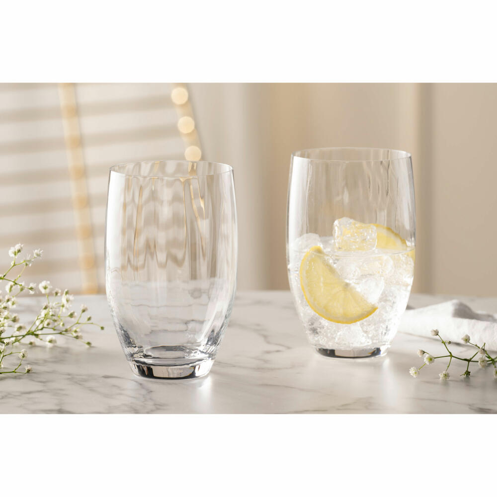 Leonardo Trinkglas Poesia, Wasserglas, Saftglas, Glas, Kristallglas, Klar, 460 ml, 069171