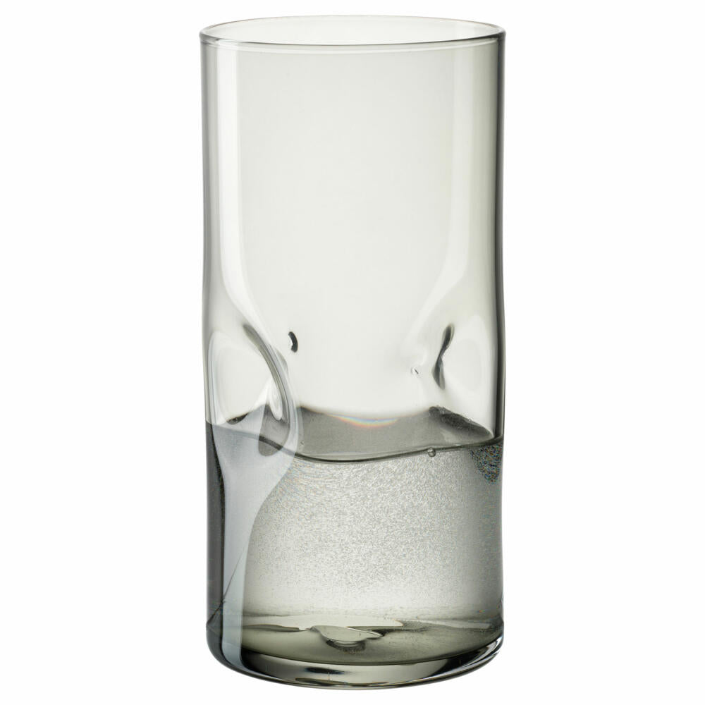 Leonardo Trinkglas Vesuvio, Trinkbecher, Kalk-Natron-Glas, Grau, 330 ml, 077379