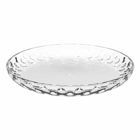 Leonardo Plate CUCINA OPTIC, Dinner Plate, Glass Plate, Glass, Clear, 18 cm, 066339