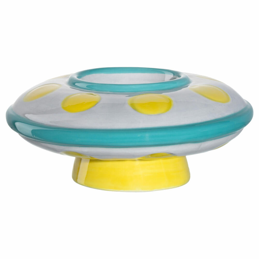 Leonardo Egg Cup Bambini Avventura Ufo, Breakfast Egg Cup, Ceramic, Multi-Coloured, 077405