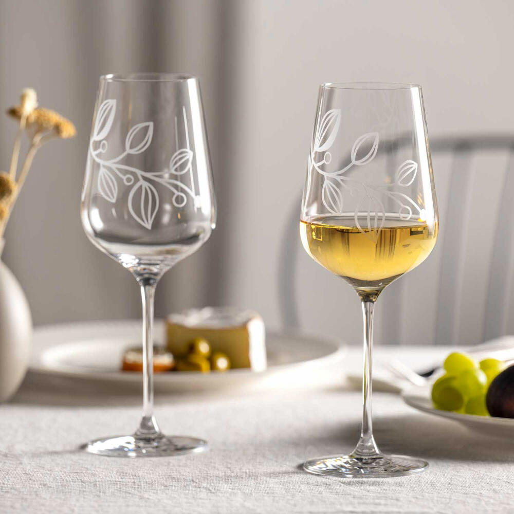 Leonardo white wine glass Boccio, wine glass, crystal glass, clear, 580 ml, 066434