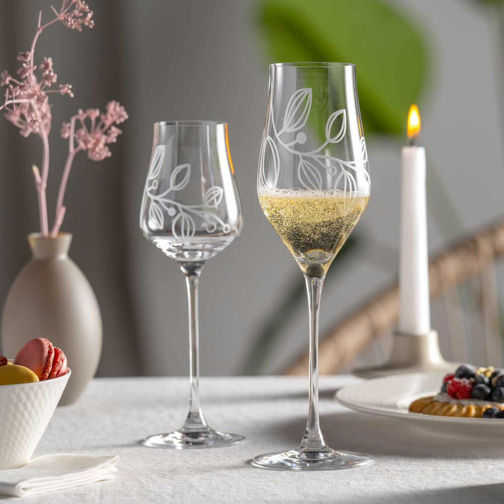 Leonardo Champagnerglas Boccio, Schaumweinglas, Kristallglas, Klar, 340 ml, 066432