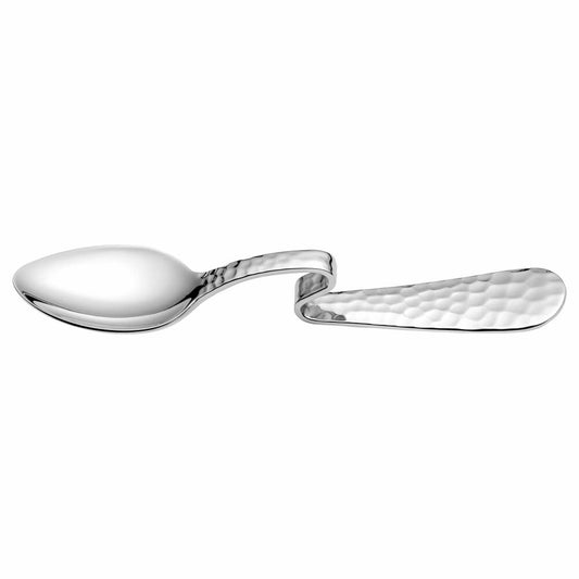 Leonardo Espressolöffel Matera gebogen, Kaffeelöffel, Edelstahl 18/10, Silberfarben, 11 cm, 071063