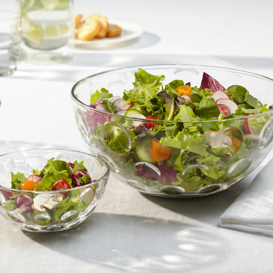 Leonardo Cucina Optic Schale, 6er Set, Müslischale, Dessertschale, Glasschale, Eisschale, Salatschale, Glas, Ø 14 cm, 066335