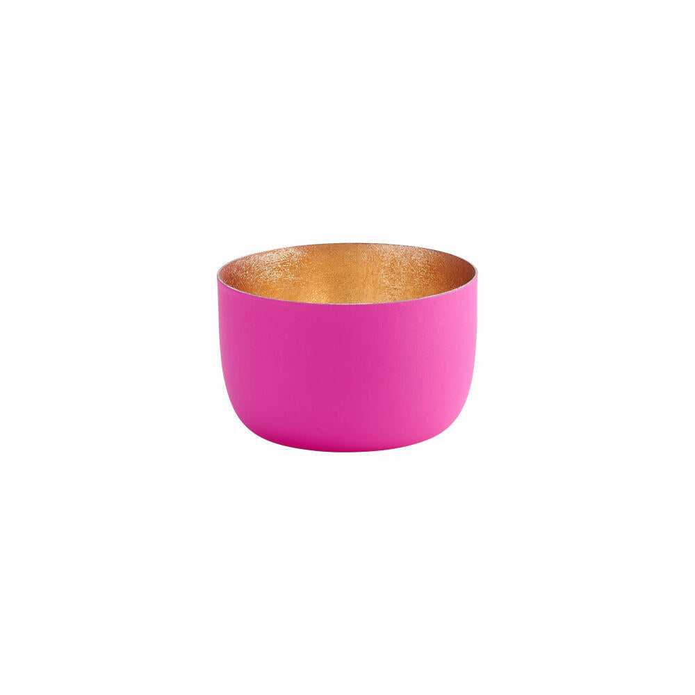 Gift Company Lantern Madras S, Tealight Holder, Candle Holder, Iron, Neon Pink, 5 cm, 1092503082