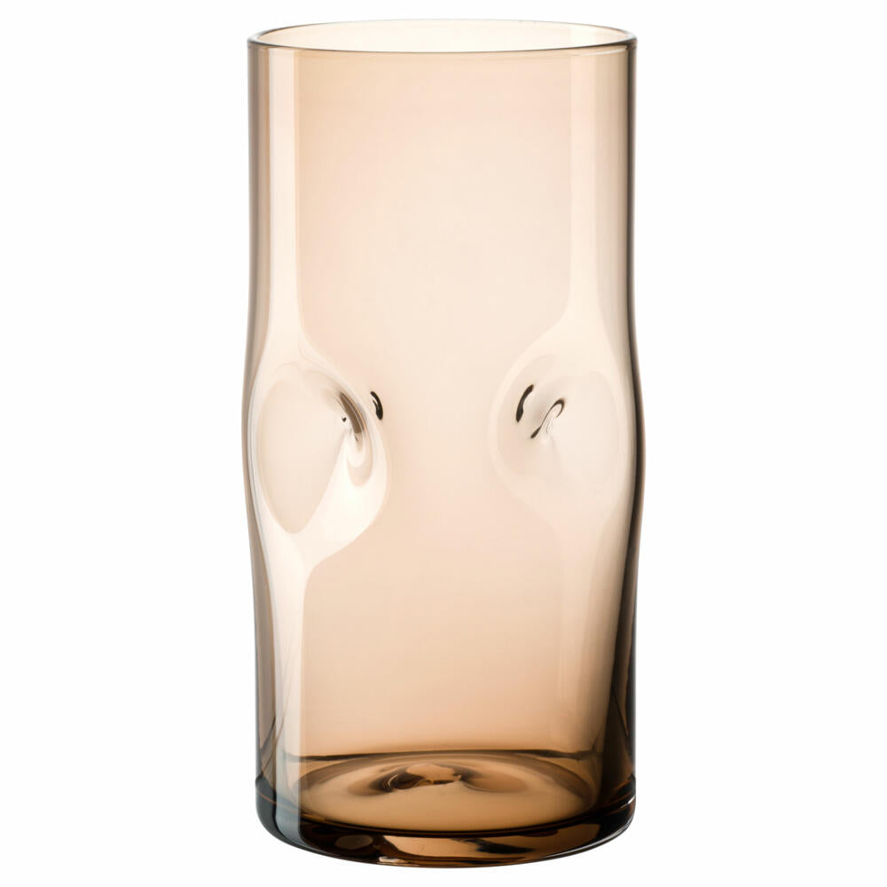 Leonardo drinking glass Vesuvio, drinking cup, soda-lime glass, brown, 330 ml, 077377