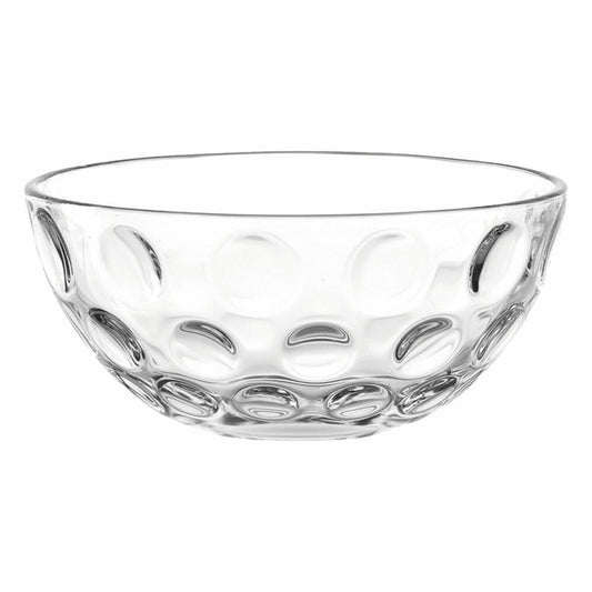 Leonardo Cucina Optic bowl, set of 6, cereal bowl, dessert bowl, glass bowl, ice cream bowl, salad bowl, glass, Ø 14 cm, 066335