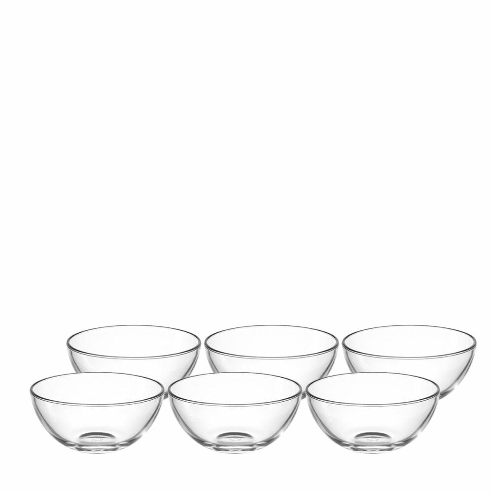 Leonardo Cucina Schale 6er Set, Schüssel, Schälchen, Dekoration, Glas, Ø 14 cm 300 ml, 66326