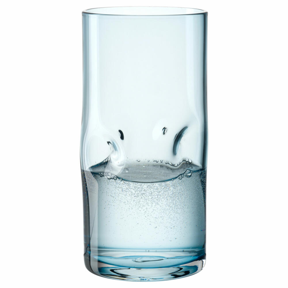 Leonardo drinking glass Vesuvio, drinking cup, soda-lime glass, blue, 330 ml, 077378