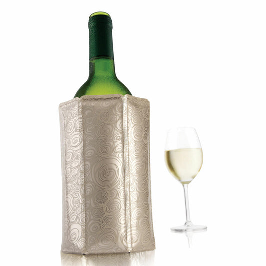 Vacu Vin Aktiv Weinkühler Platin 0.75 - 1 L, Flaschenkühler, Kühlmantel, Kühlmanschette, Kunststoff, Kühlgel, Platinum, 38805626