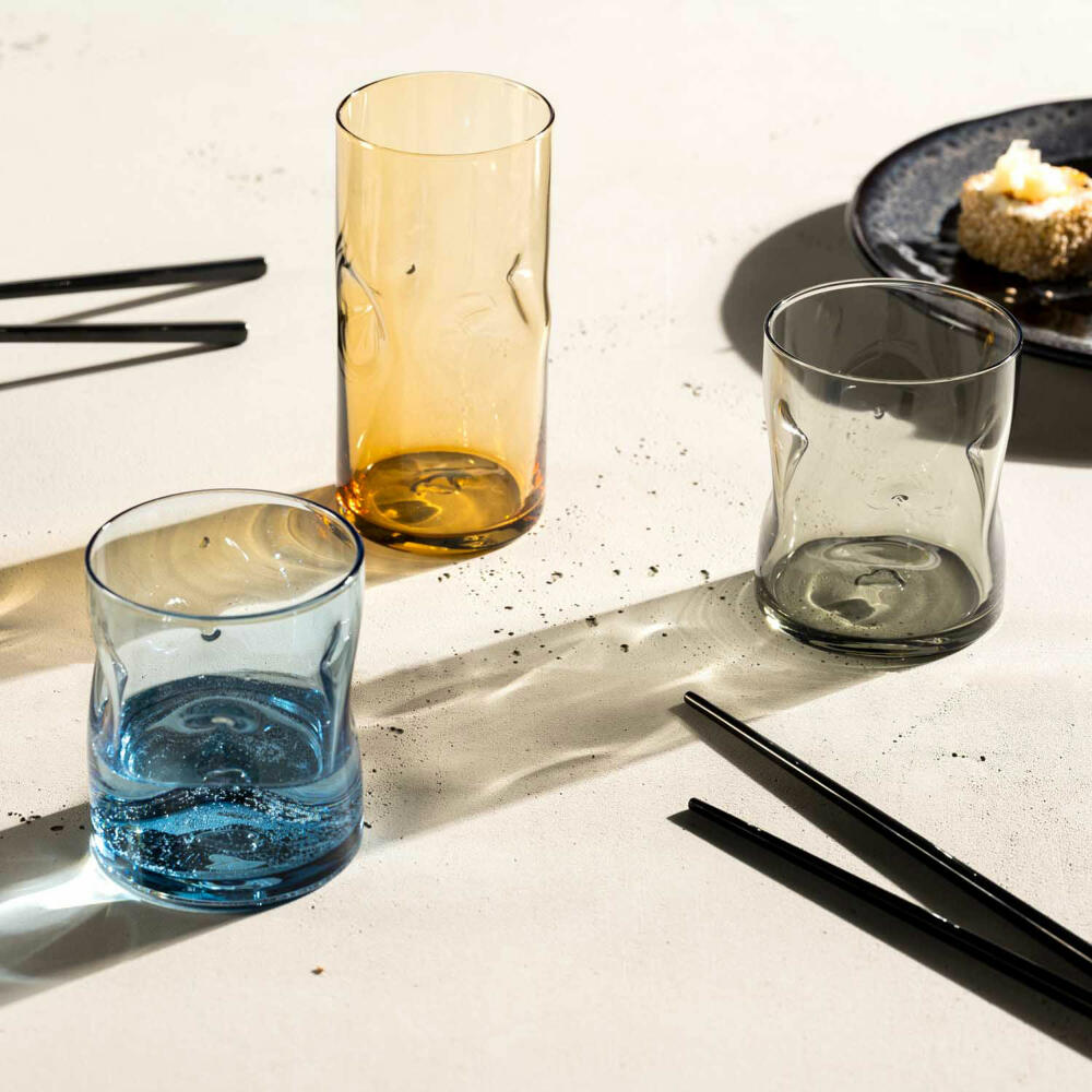 Leonardo drinking glass Vesuvio, drinking cup, soda-lime glass, amber, 330 ml, 077376