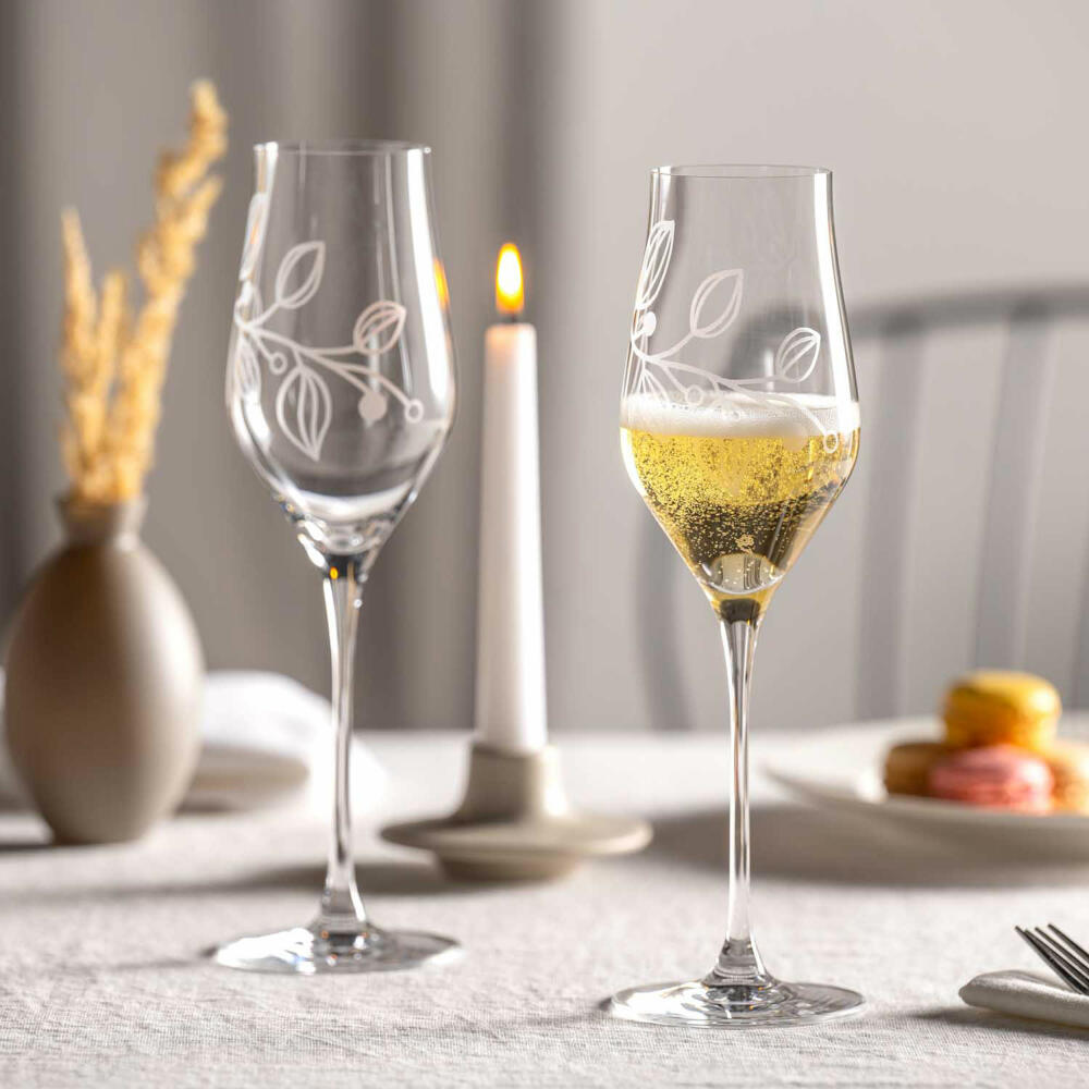 Leonardo Champagnerglas Boccio, Schaumweinglas, Kristallglas, Klar, 340 ml, 066432