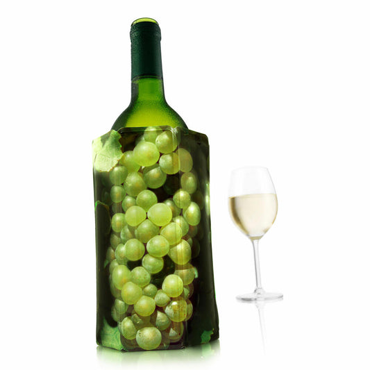Vacu Vin Aktiv Weinkühler Grüne Traube 0.75 - 1 L, Flaschenkühler, Kühlmantel, Kühlmanschette, Kunststoff, Kühlgel, Grün, 38814606