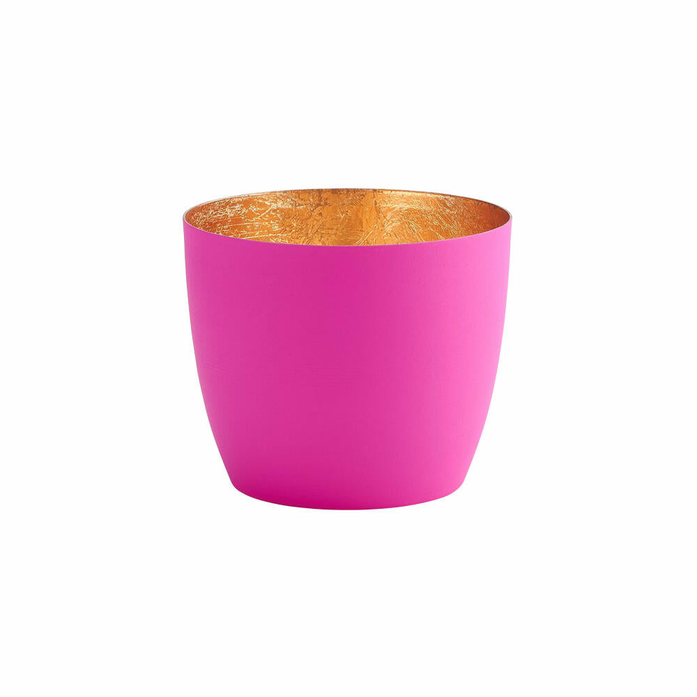 Gift Company Windlicht Madras M, Teelichthalter, Kerzenhalter, Eisen, Neon Pink, 8.5 cm, 1092504082