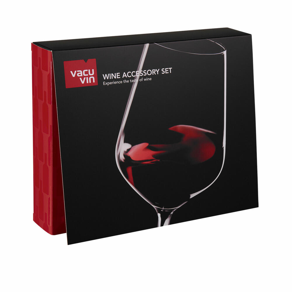 Vacu Vin Wein Accessoire Geschenkset 6-tlg., Weinzubehör, Vakuumpumpe, 68897606