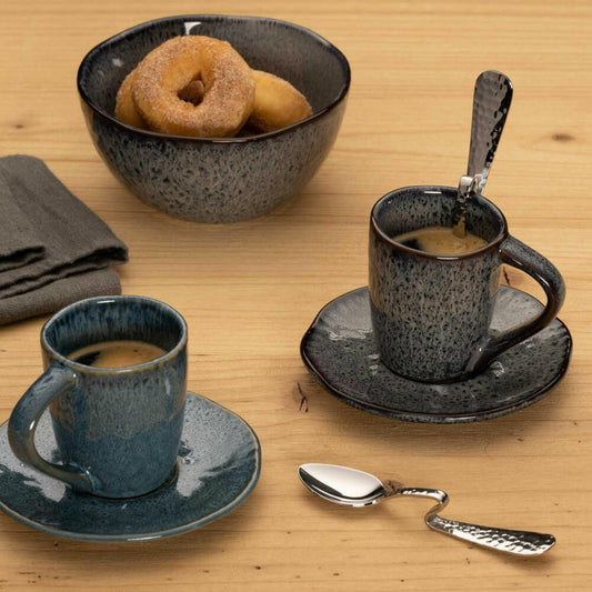 Leonardo Espressolöffel Matera gebogen, Kaffeelöffel, Edelstahl 18/10, Silberfarben, 11 cm, 071063