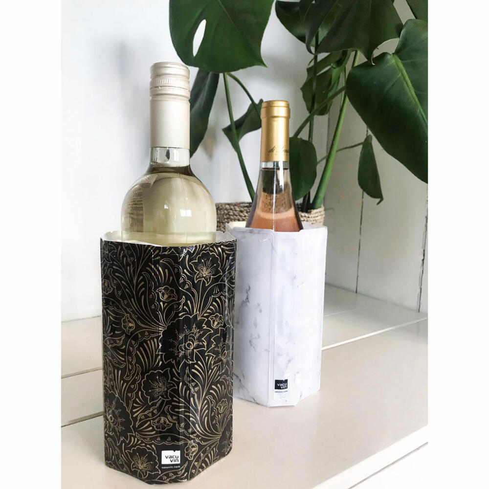 Vacu Vin Aktiv Weinflaschenkühler Royal Gold, für 0.75-1 Liter Flaschen, Kunststoff, Motiv, 38829626