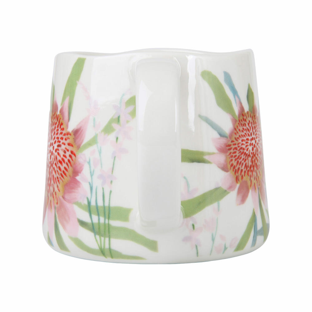 Maxwell & Williams NATIVE BLOOMS Becher Waratah, Tasse, Kaffeebecher, Teebecher, Porzellan, 350 ml, DI0375