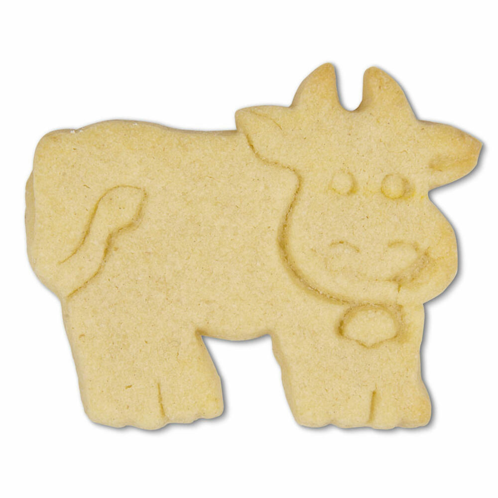 Städter embossed cookie cutter cow, cookie cutter, cookie mold, biscuit, cookies, stainless steel, 7 cm, 199668