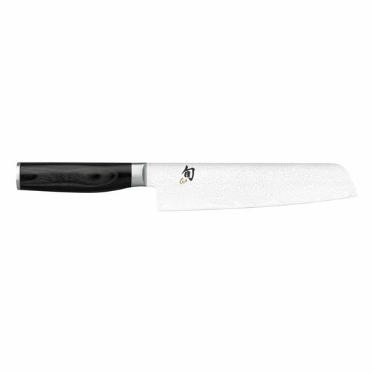 Kai Messer Shun Premier Tim Mälzer Minamo Santoku, Küchenmesser, Santokumesser, Messer, 18 cm, Damaszener Stahl, TMM-0702