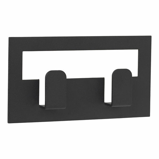 Blomus towel hook Vindo Large, towel holder, wall hook, powder-coated steel, black, 6 x 11 cm, 64179