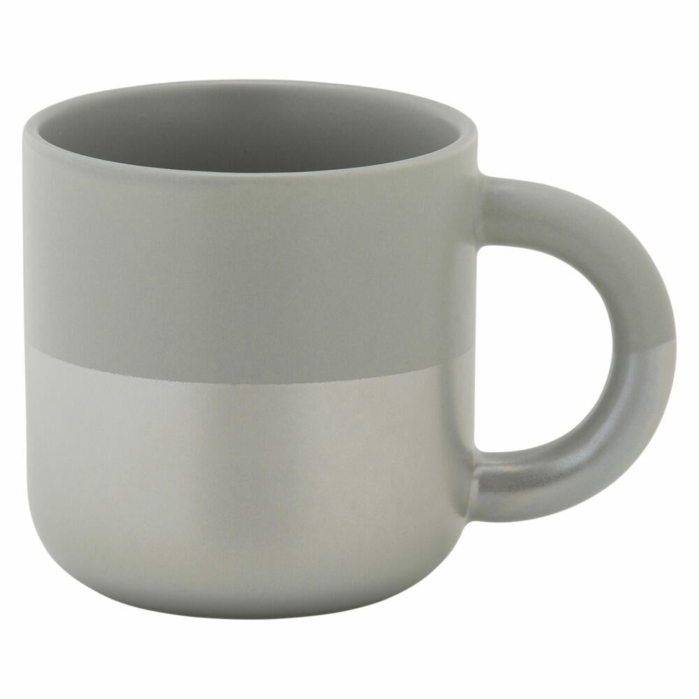 Maxwell & Williams HORIZON Becher, Kaffeebecher, Teebecher, Tasse, Porzellan, Hellgrau, 350 ml, DI0404