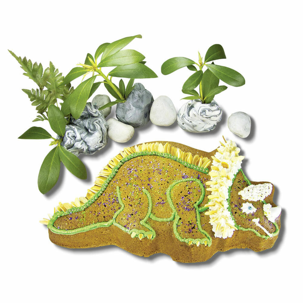 Städter KIDS baking pan Trixi the Dino, cake pan, cake baking pan, motif baking pan, metal, 34 x 28 cm, 569041