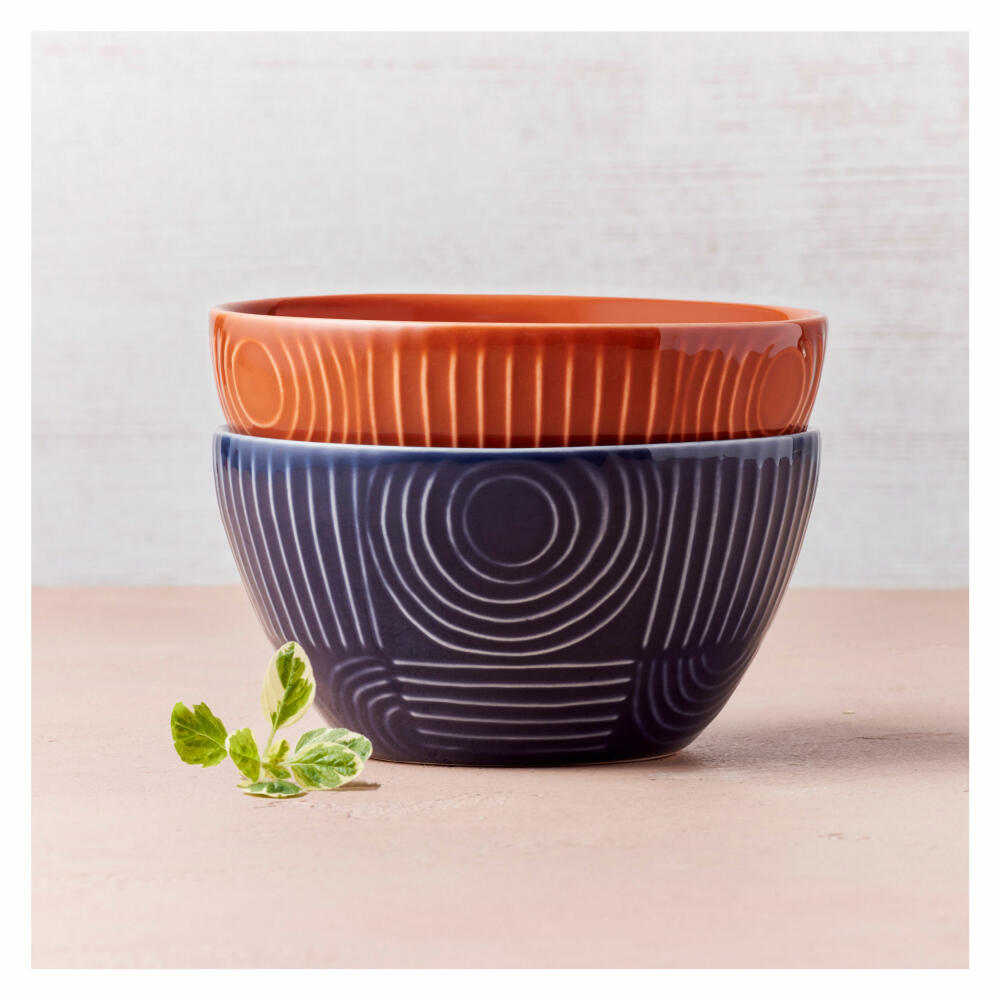 Maxwell &amp; Williams Plate Arc square, serving plate, ceramic, indigo blue, 33 x 18 cm, DR0451