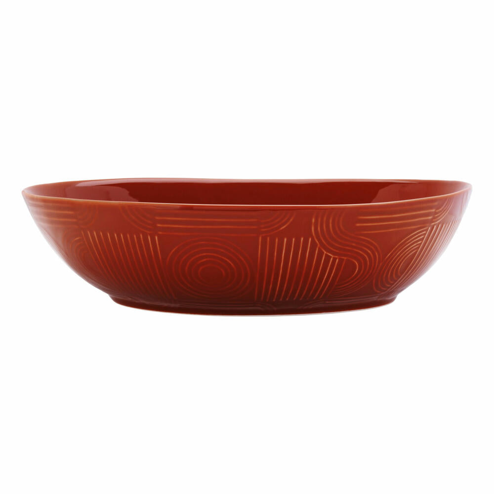 Maxwell & Williams Schale Arc oval, Schüssel, Keramik, Terracotta, 32 x 27 cm, DR0460
