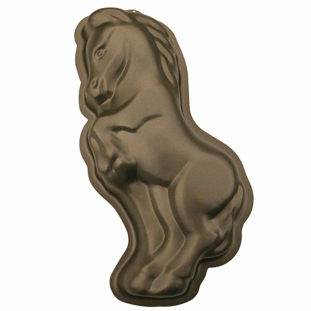 Städter KIDS Baking Pan Silver Star the Horse, Cake Pan, Cake Baking Pan, Motif Baking Pan, Metal, 18 x 33 cm, 566040