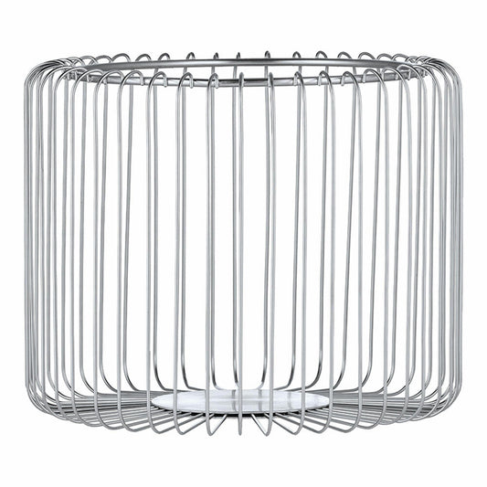 Blomus wire basket Estra Matt, fruit basket, fruit bowl, chrome-plated steel, Chrome, D 25 cm, 64230