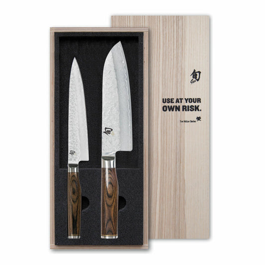 Kai Shun Premier Tim Mälzer Messer-Set, 2-tlg., Allzweckmesser, Santoku, Messer, Damastmesser, TDMS-230