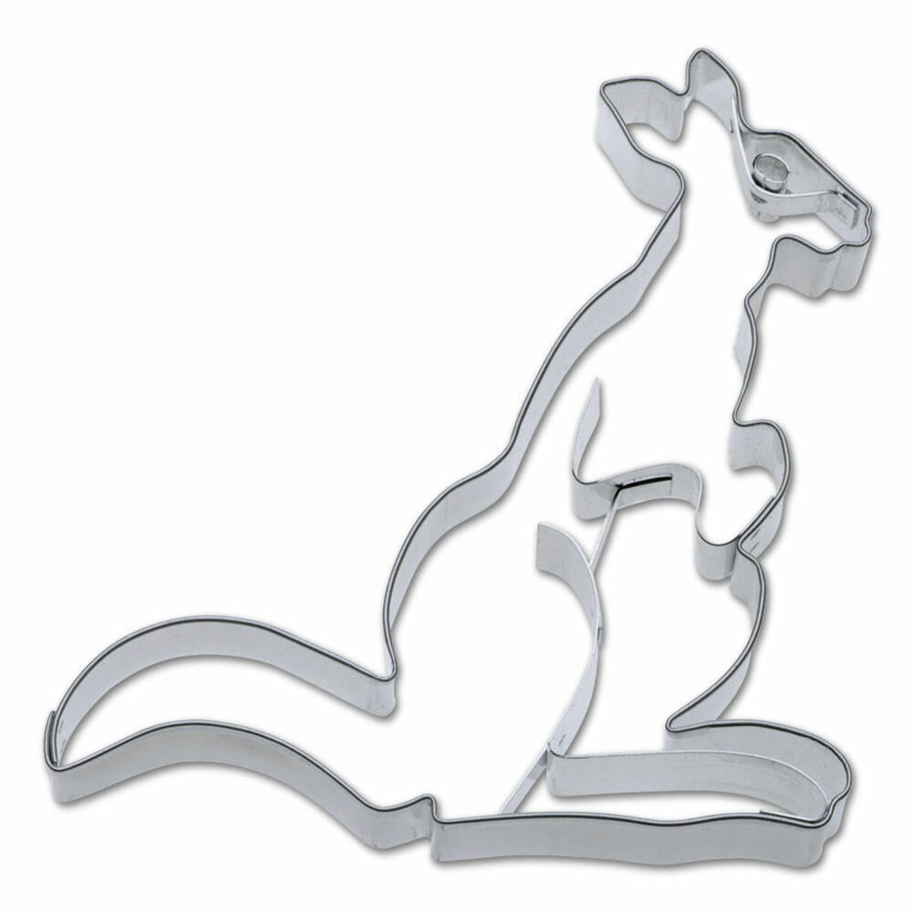 Städter embossed cookie cutter kangaroo, cookie cutter, cookie mold, biscuit, biscuits, stainless steel, 13 cm, 199705