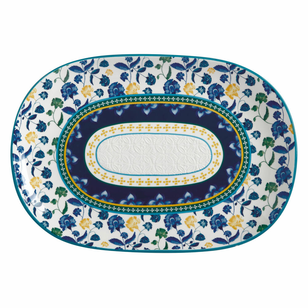 Maxwell &amp; Williams Rhapsody Plate, Serving Plate, Ceramic, Blue, 40 x 28 cm, DR0369