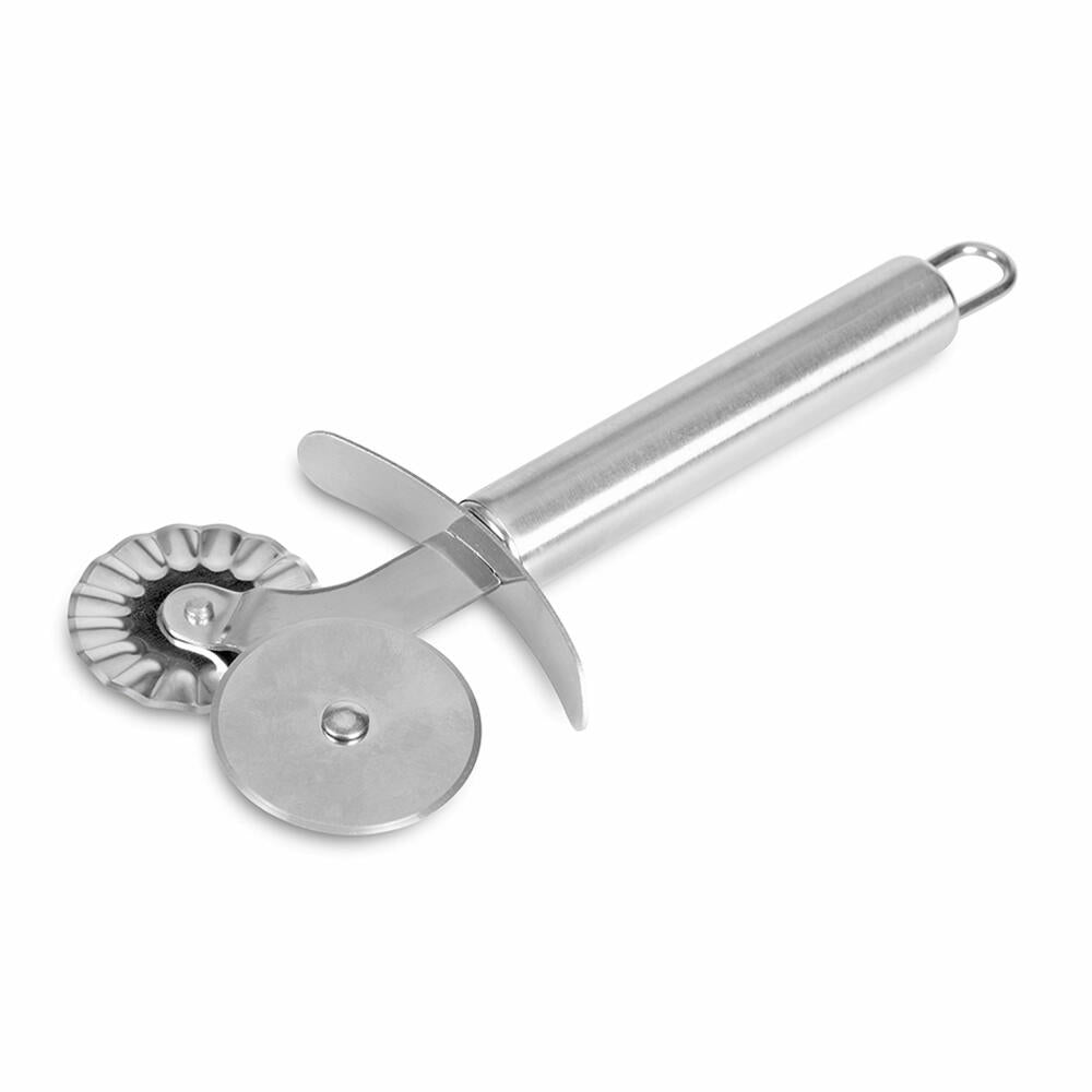 Städter double dough wheel, dough cutter, dough wheel, dumpling wheel, Maultasche, ravioli cutter, stainless steel, 18.5 cm 508033