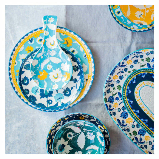 Maxwell & Williams Rhapsody Schüssel oval, Schale, Servierschale, Keramik, Blau, 43 x 22 cm, DR0371