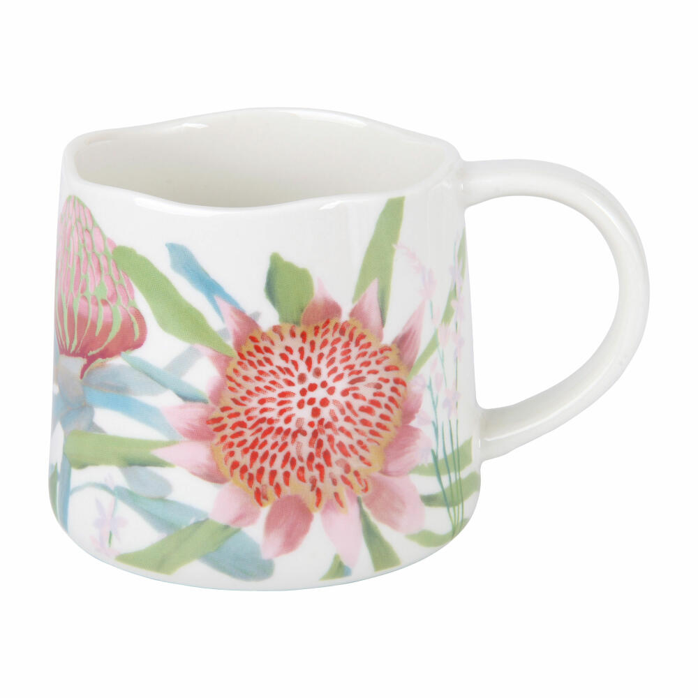 Maxwell & Williams NATIVE BLOOMS Becher Waratah, Tasse, Kaffeebecher, Teebecher, Porzellan, 350 ml, DI0375