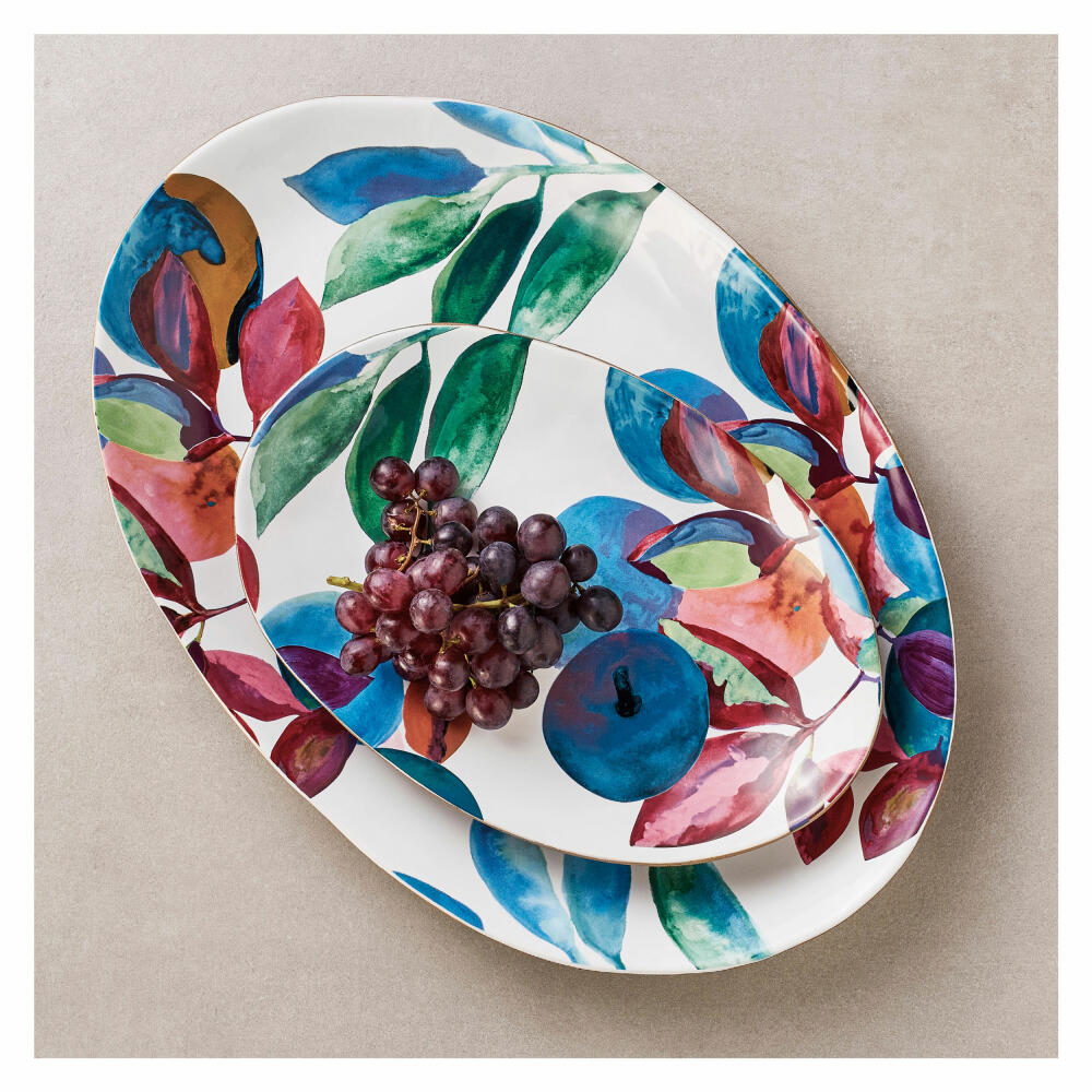 Maxwell & Williams SAMBA Platte Oval, Servierplatte, Servierteller, Keramik, 40 x 28.5 cm, DR0362