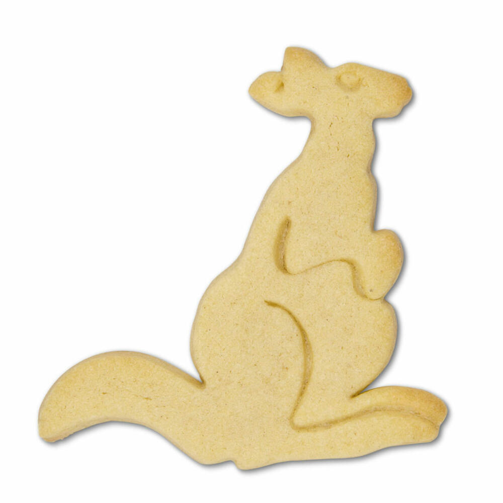 Städter embossed cookie cutter kangaroo, cookie cutter, cookie mold, biscuit, biscuits, stainless steel, 13 cm, 199705