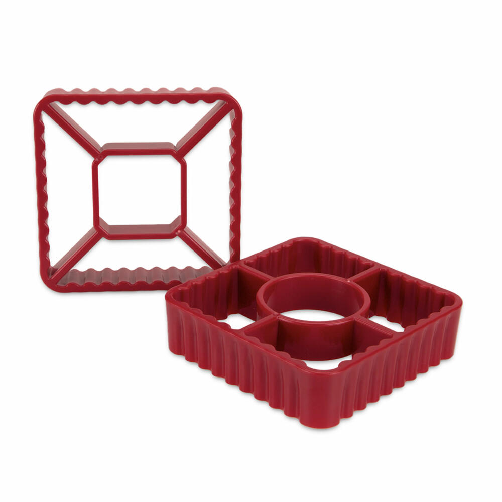 Städter cookie cutter puff pastry pyramid / pinwheel set, 2-piece, cookie cutter, cookie mold, biscuit, cookies, plastic, 550025